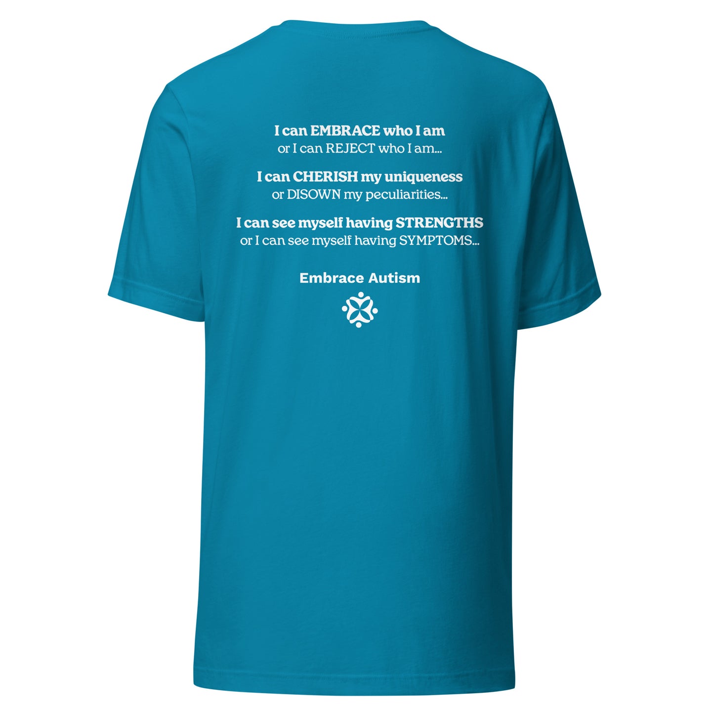 Embrace Autism Unisex T-shirt (Aqua)