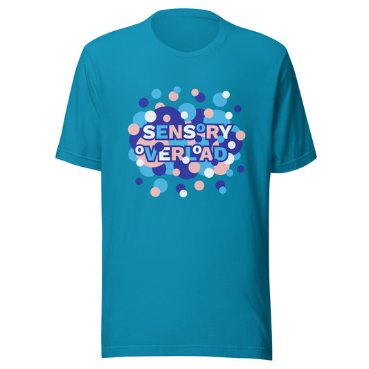 Sensory Overload Unisex T-shirt (Aqua)