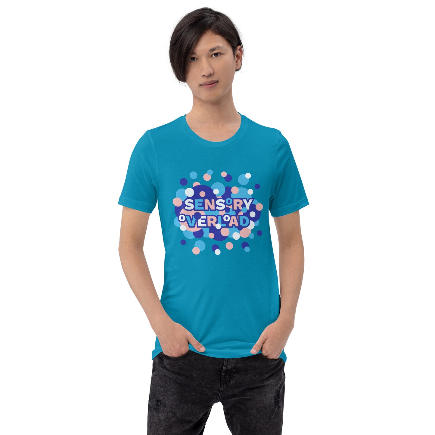 Sensory Overload Unisex T-shirt (Aqua)