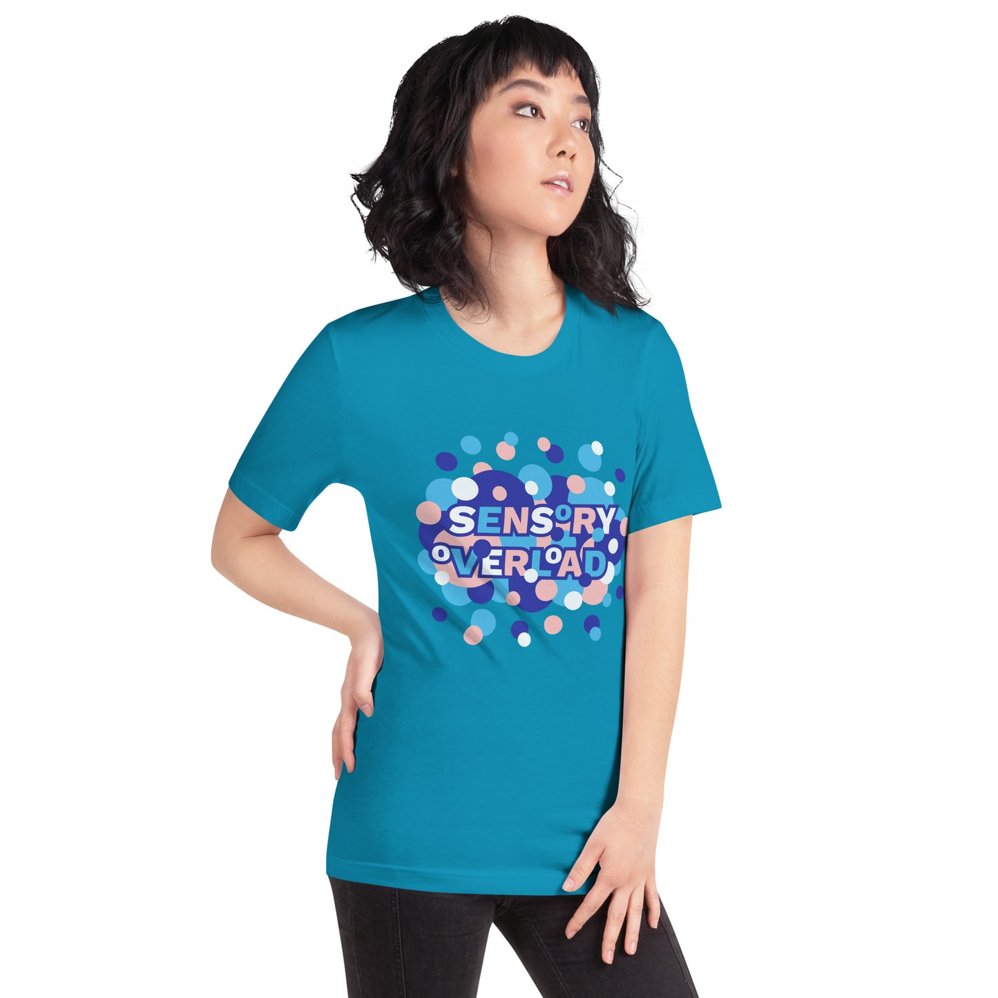 Sensory Overload Unisex T-shirt (Aqua)