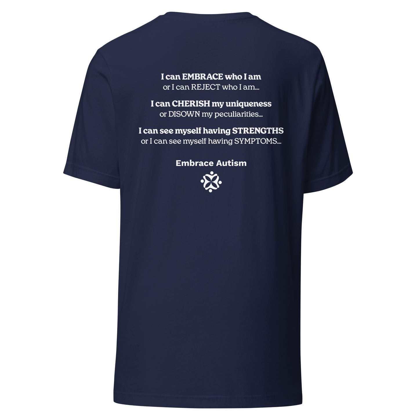 Embrace Autism Unisex T-shirt (Navy)