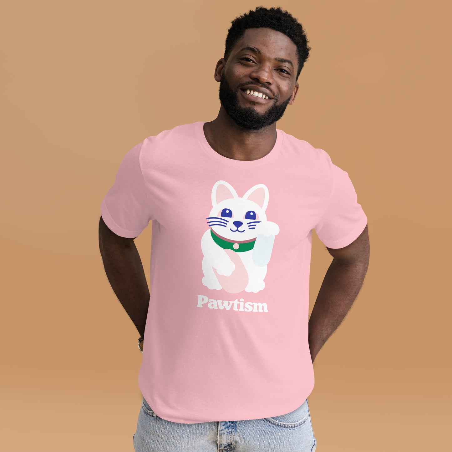 Pawtism Unisex T-shirt (Pink)