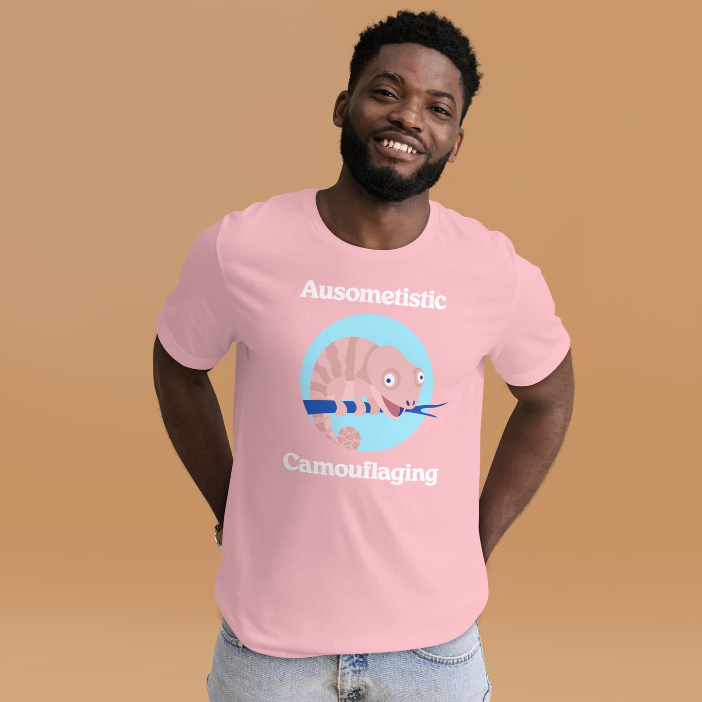 Ausometistic Camouflaging Unisex T-shirt (Pink)