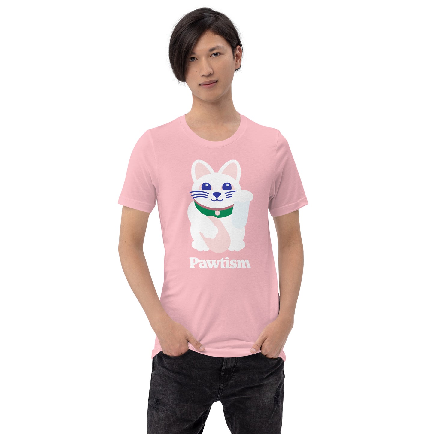 Pawtism Unisex T-shirt (Pink)