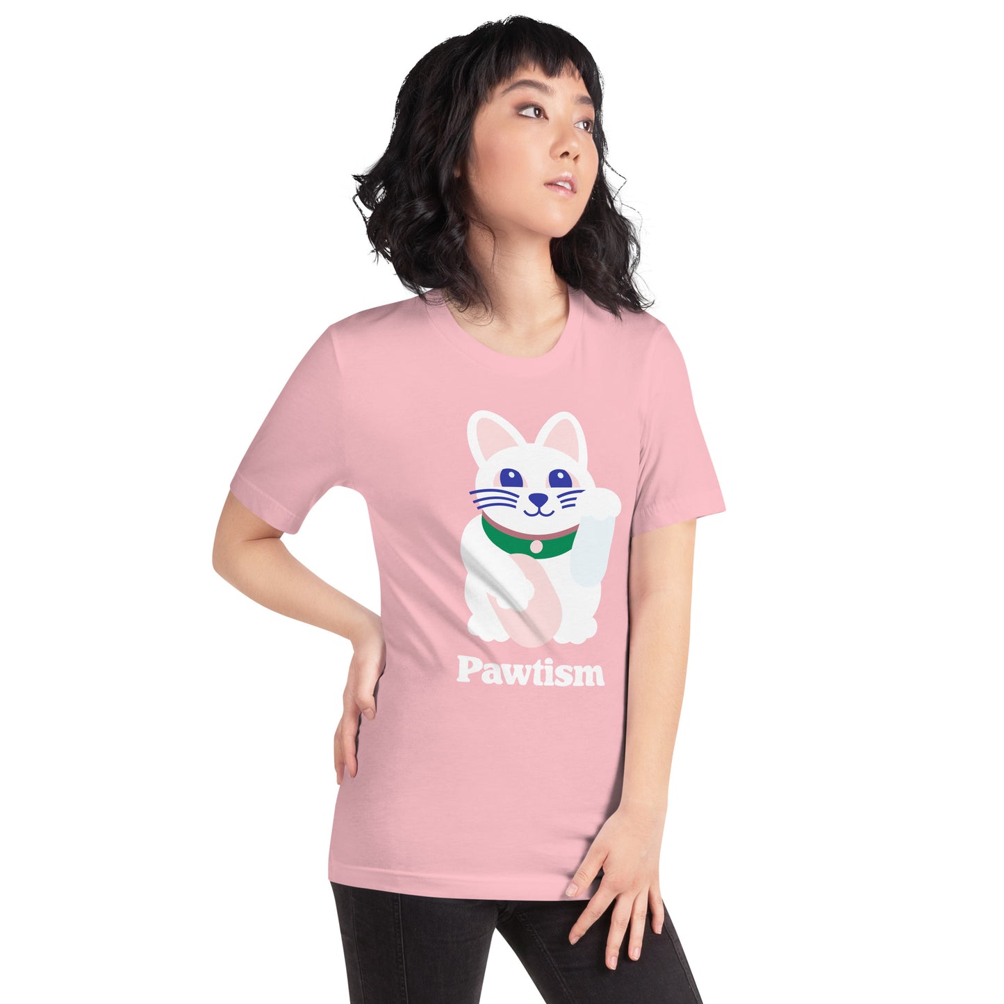 Pawtism Unisex T-shirt (Pink)