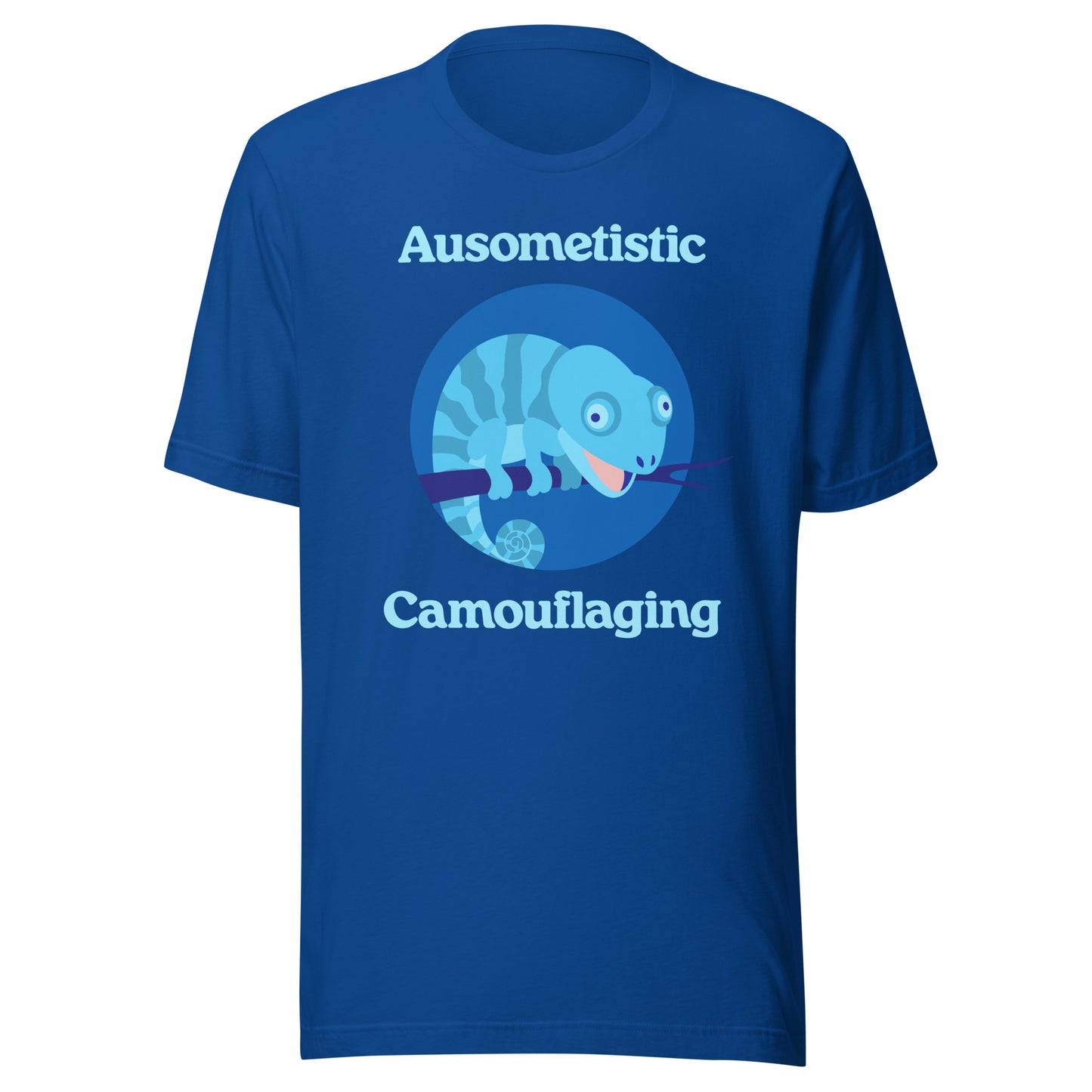 Ausometistic Camouflaging Unisex T-shirt (True Royal)