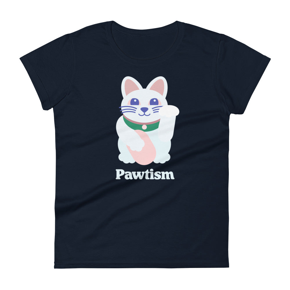 Women's Pawtism T-shirt (Navy)