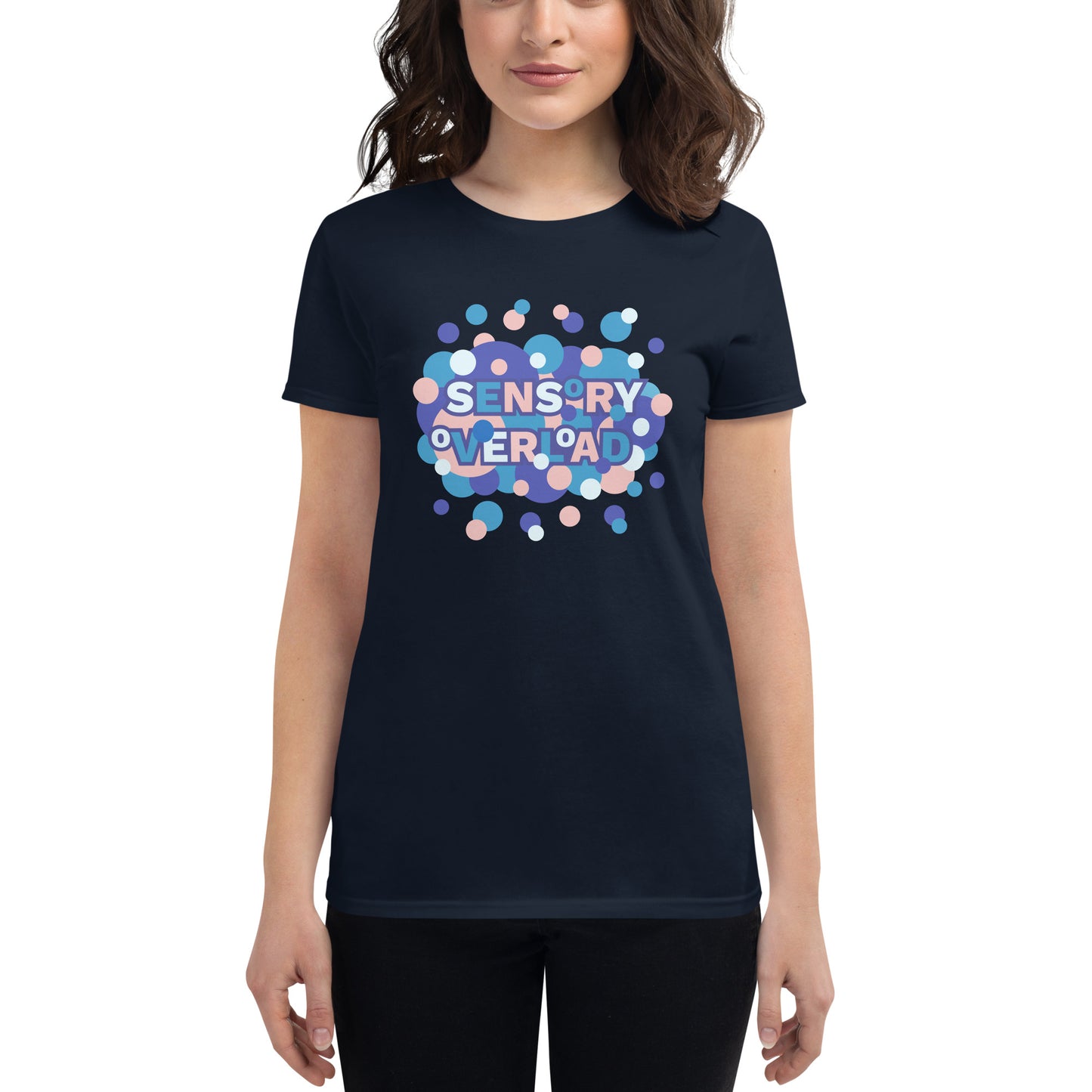 Women's Sensory Overload T-shirt (Navy)