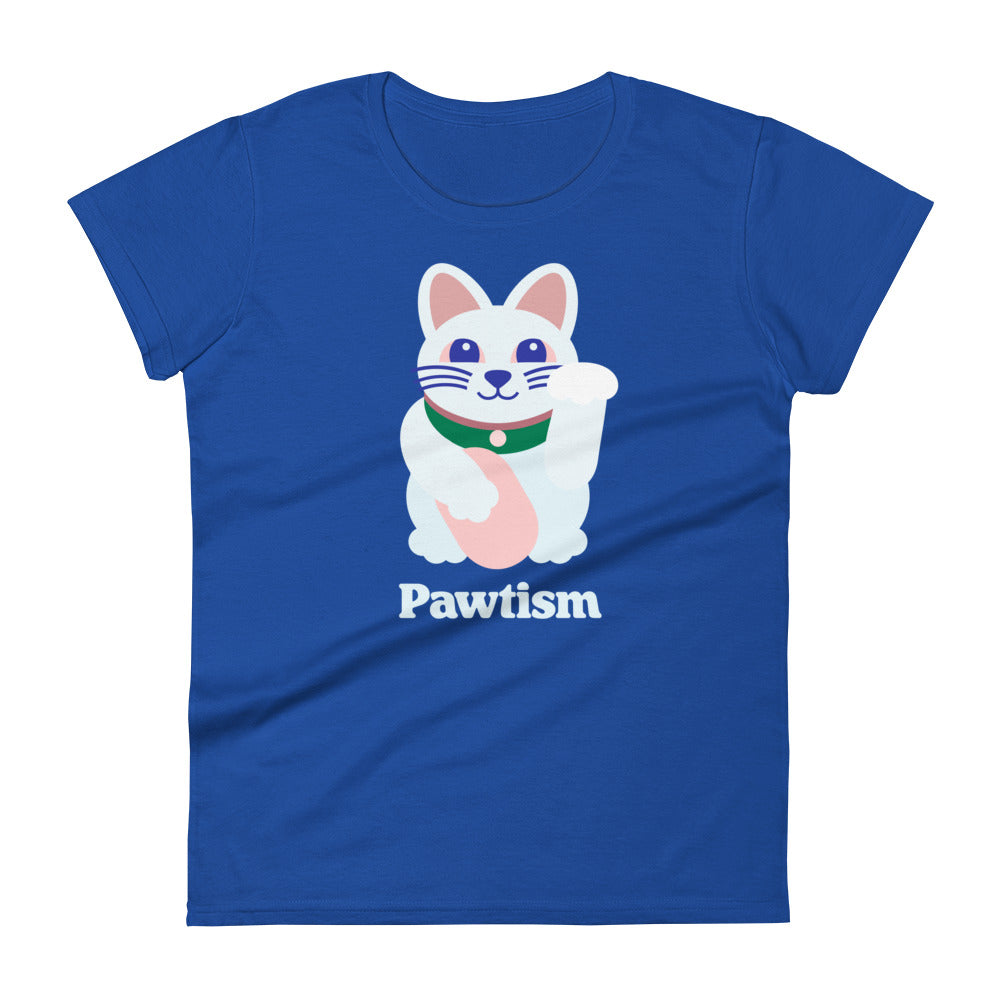 Women's Pawtism T-shirt (Royal Blue)