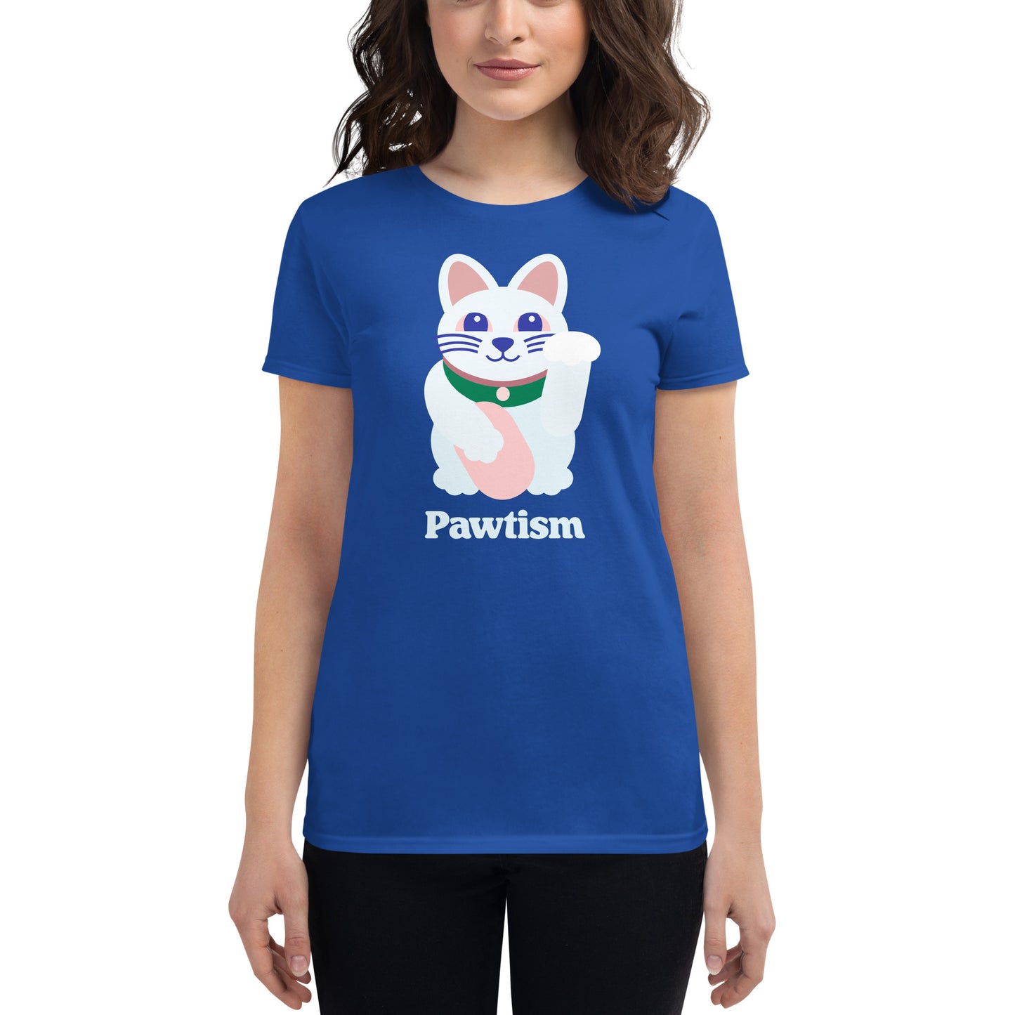 Women's Pawtism T-shirt (Royal Blue)